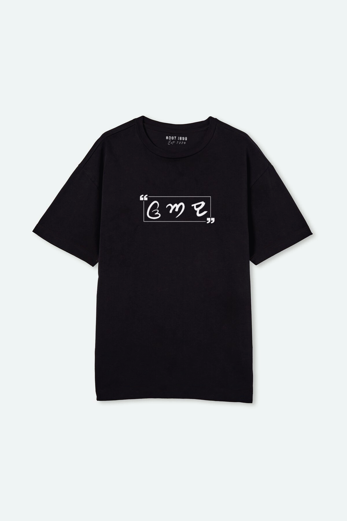 (Punjabi alphabets) glow in Dark 100% cotton BOX fit t-shirt