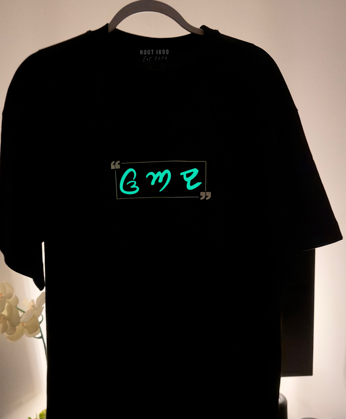 (Punjabi alphabets) glow in Dark 100% cotton BOX fit t-shirt