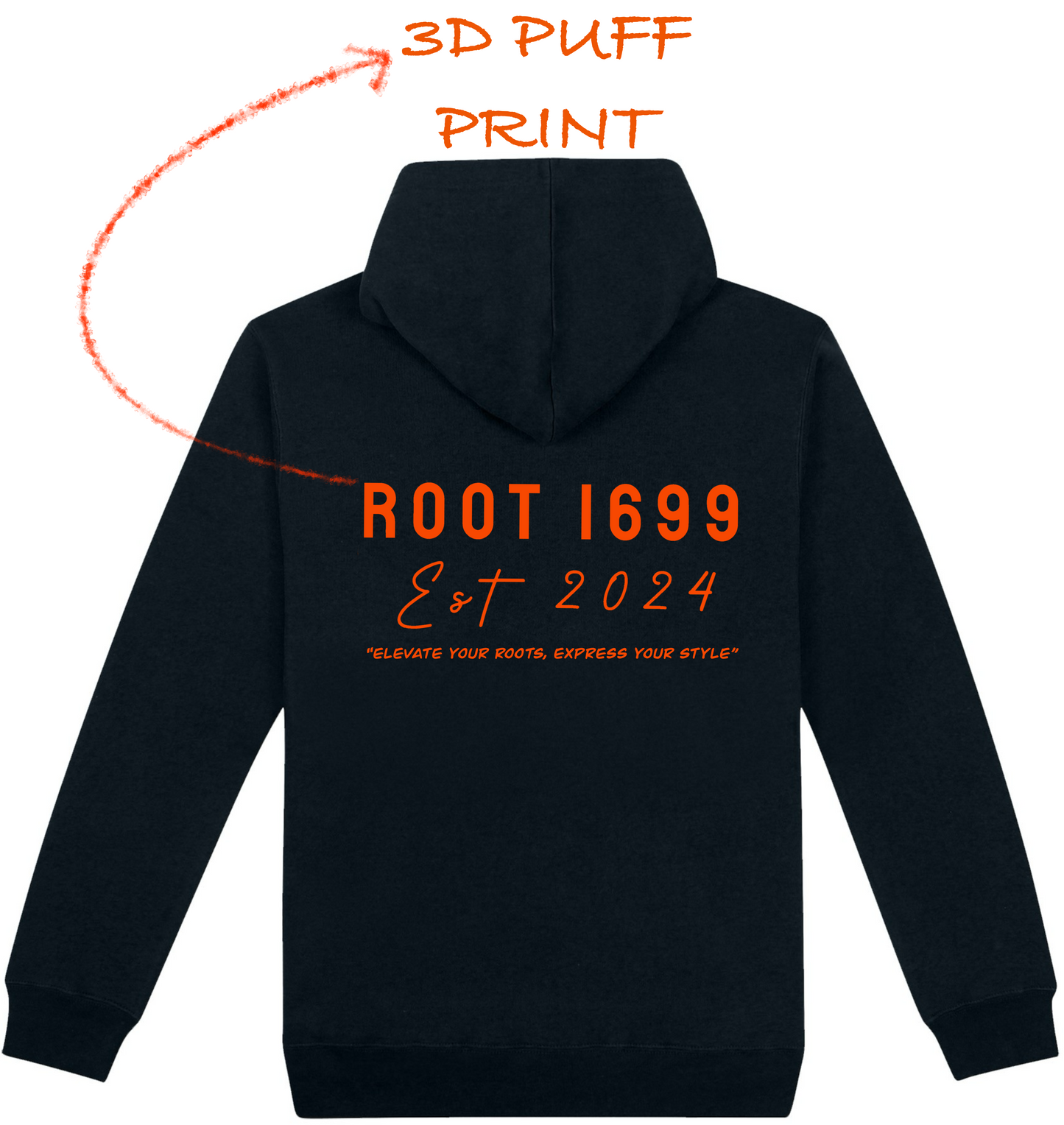 Punjab map Hoodie 3D Puff