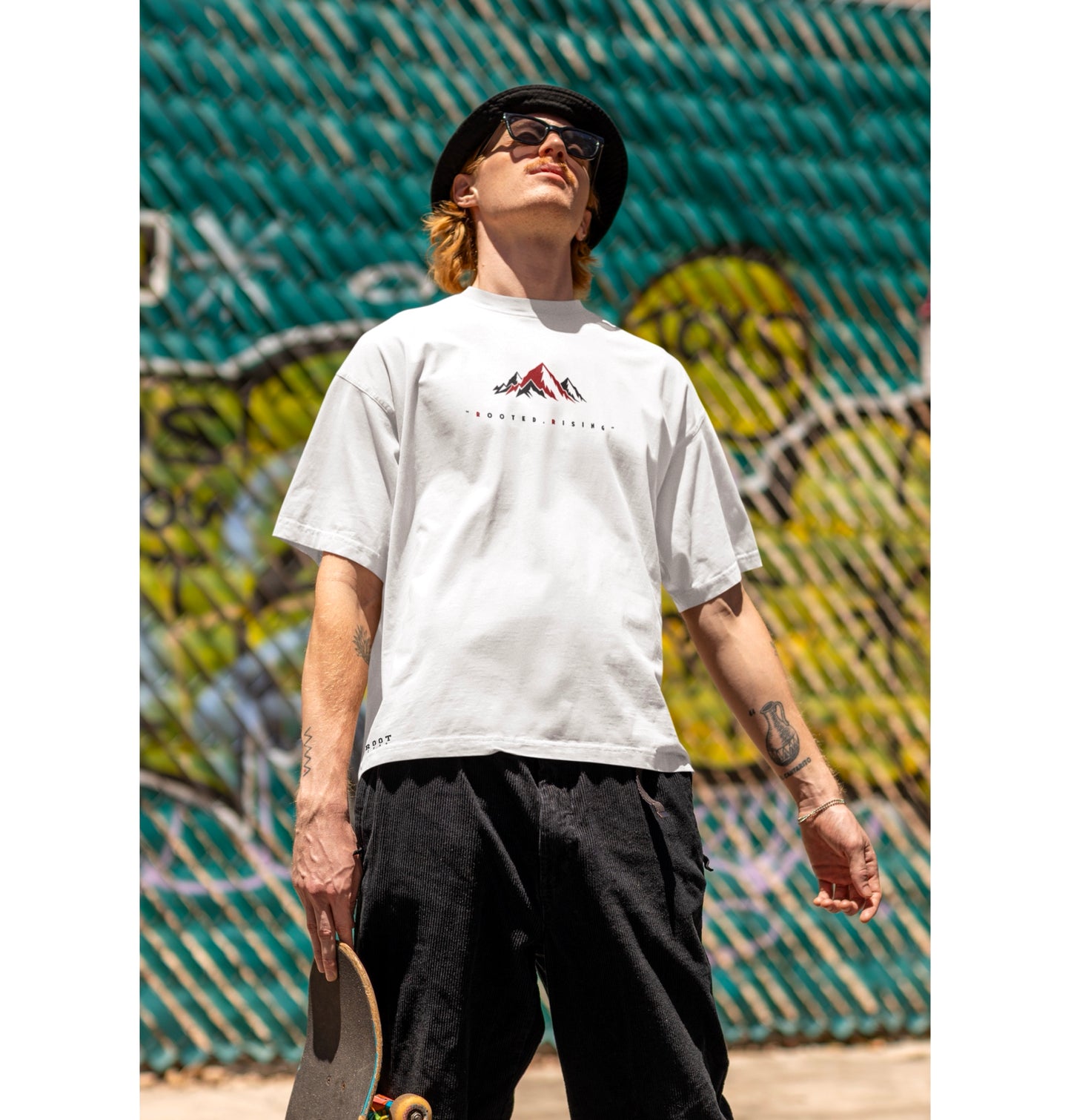 Root 1699 Designed Elevation Heavy Minus Faded T-shirt